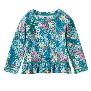 Tea Collection Baby Girl Size 12-18 Month Rashguard